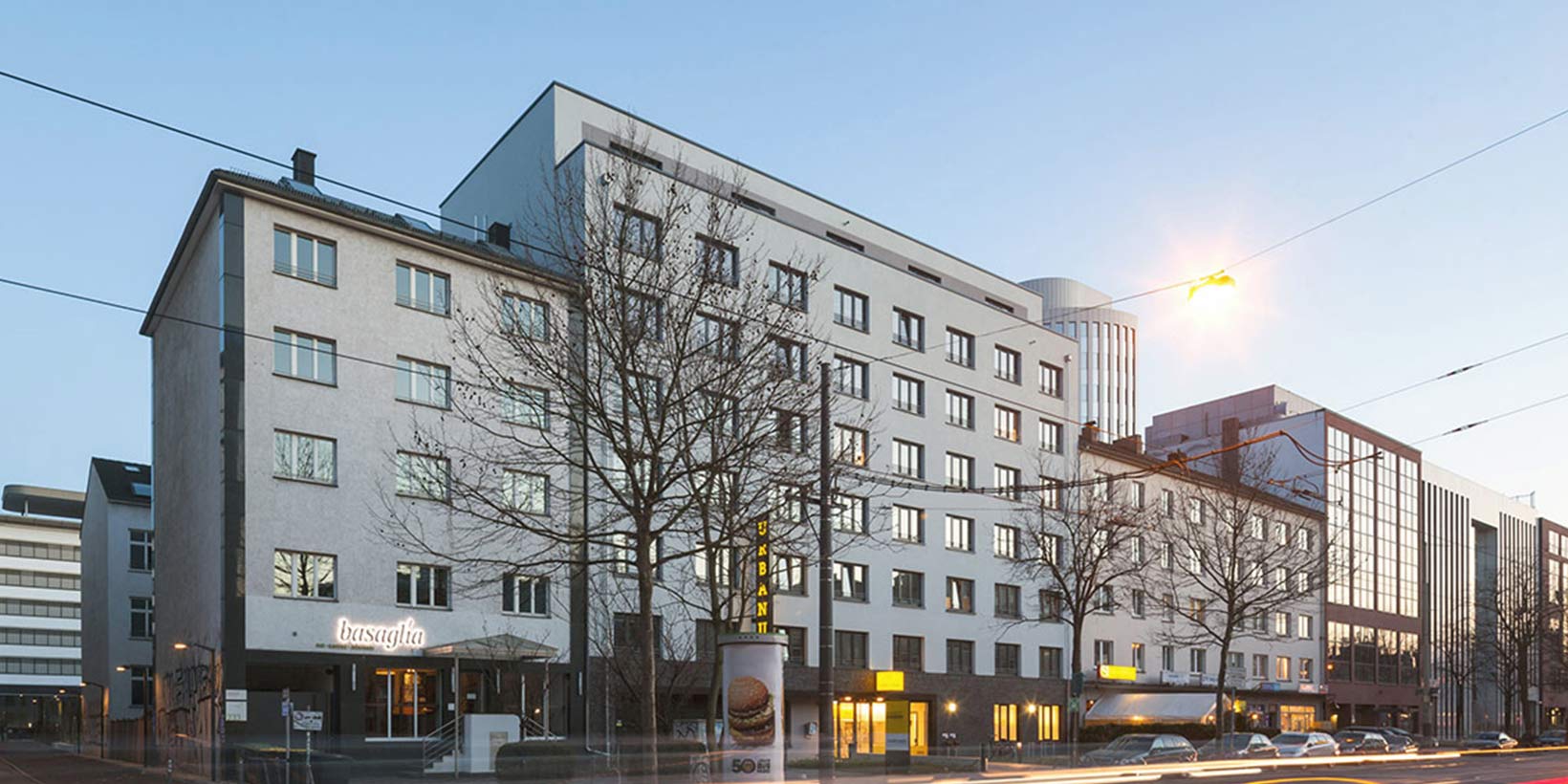 Fotografie der Studentenunterkunft in der Mainzer Landstraße in Frankfurt am Main